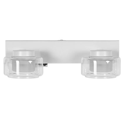 Ledvance - LED Vannas istabas sienas lampa ORBIS FLAME 2xLED/5,5W/230V 3000/4000K IP44 balta
