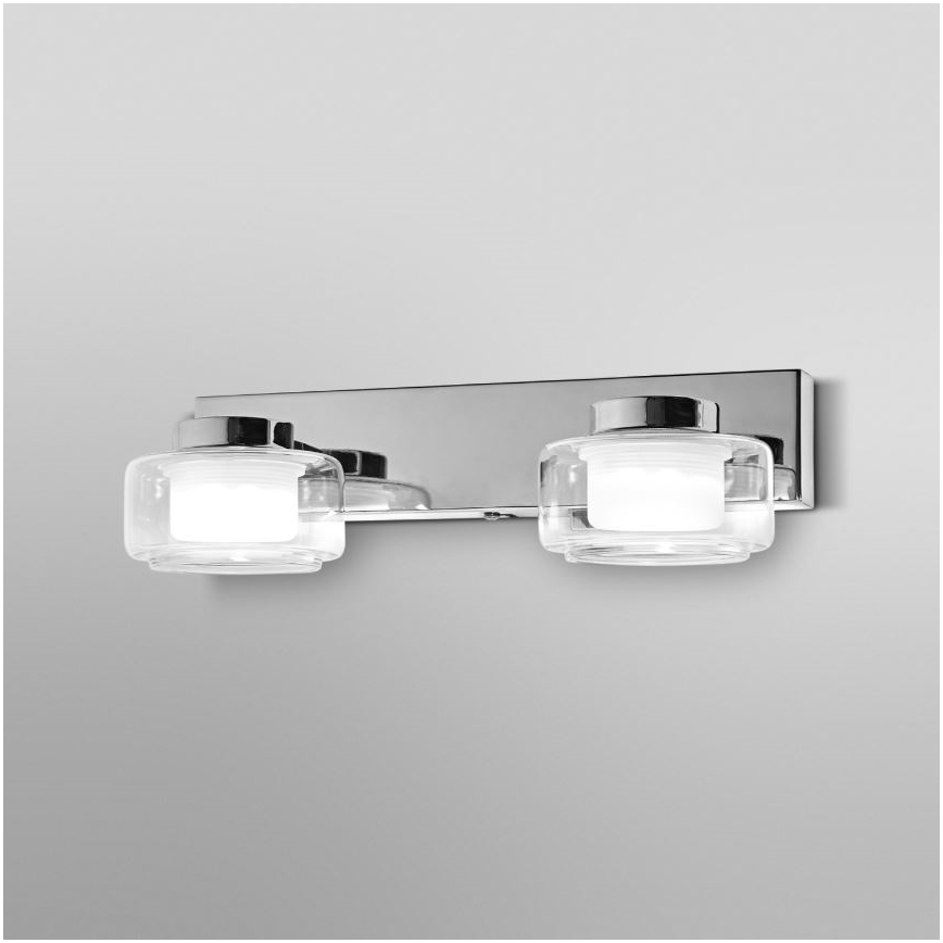 Ledvance - LED Vannas istabas sienas lampa ORBIS FLAME 2xLED/5,5W/230V 3000/4000K IP44 hroms