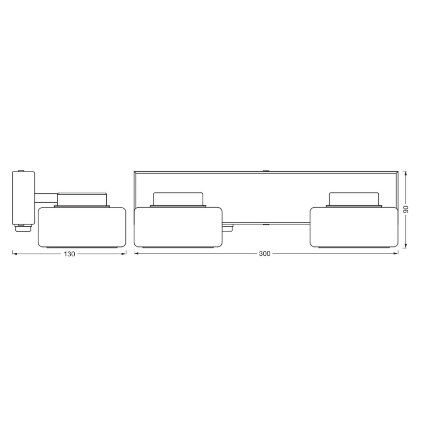 Ledvance - LED Vannas istabas sienas lampa ORBIS FLAME 2xLED/5,5W/230V 3000/4000K IP44 hroms