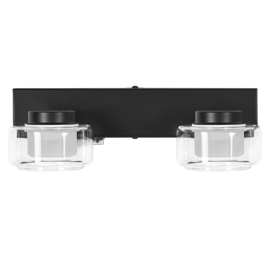 Ledvance - LED Vannas istabas sienas lampa ORBIS FLAME 2xLED/5,5W/230V 3000/4000K IP44 melna