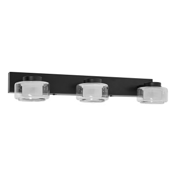 Ledvance - LED Vannas istabas sienas lampa ORBIS FLAME 3xLED/5,5W/230V 3000/4000K IP44 melna