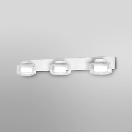 Ledvance - LED Vannas istabas sienas lampa ORBIS FLAME 3xLED/5,5W/230V 3000/4000K IP44 balta