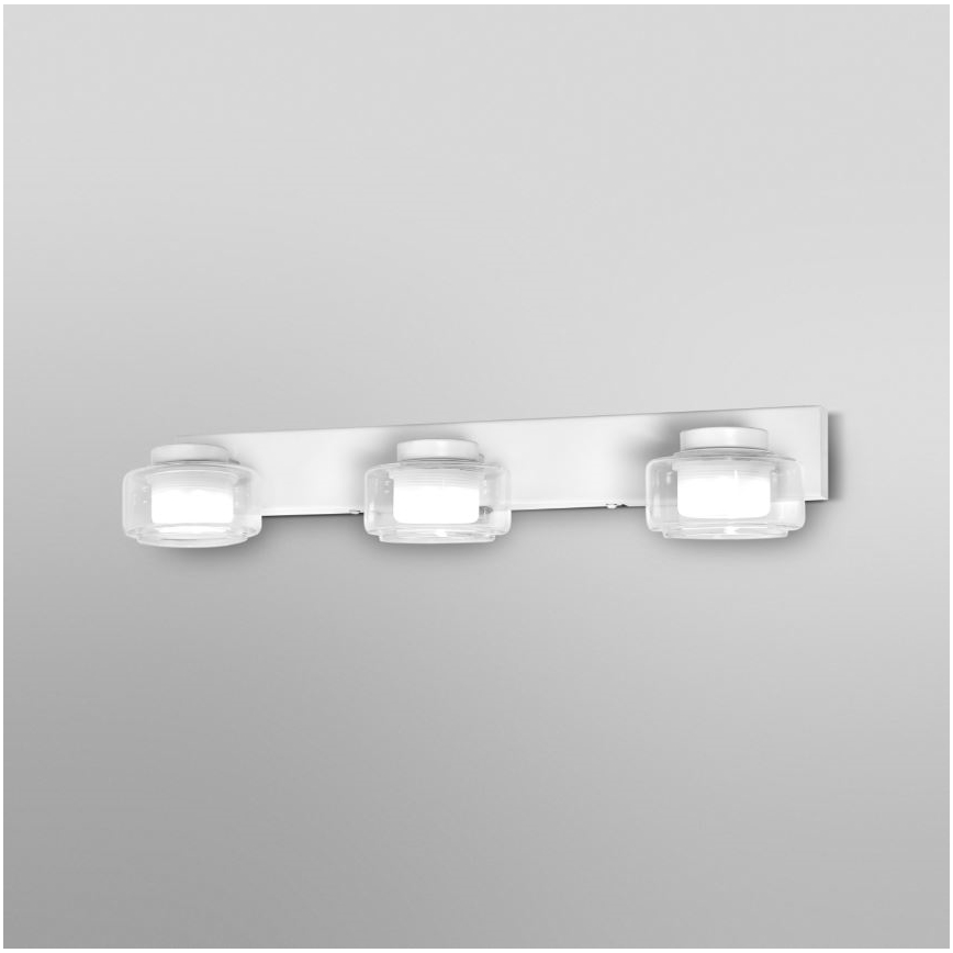 Ledvance - LED Vannas istabas sienas lampa ORBIS FLAME 3xLED/5,5W/230V 3000/4000K IP44 balta