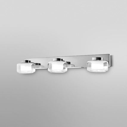 Ledvance-LED Vannas istabas sienas lampa ORBIS FLAME 3xLED/5,5W/230V IP44 hroms