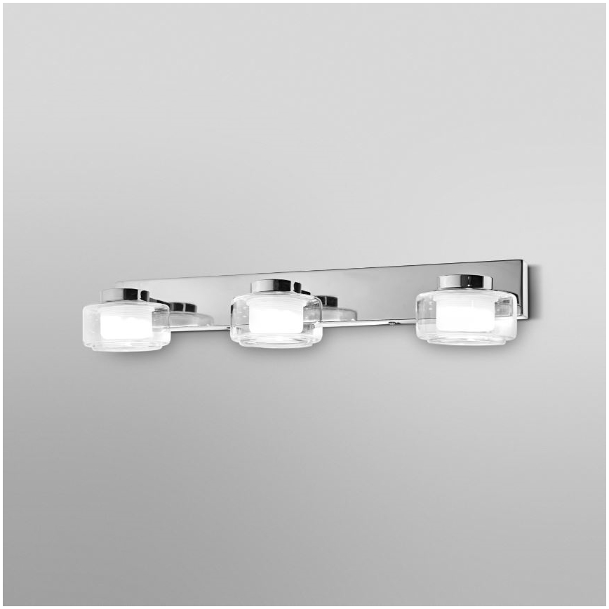 Ledvance-LED Vannas istabas sienas lampa ORBIS FLAME 3xLED/5,5W/230V IP44 hroms