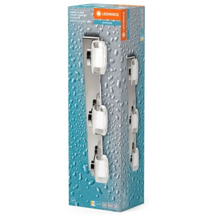 Ledvance-LED Vannas istabas sienas lampa ORBIS FLAME 3xLED/5,5W/230V IP44 hroms