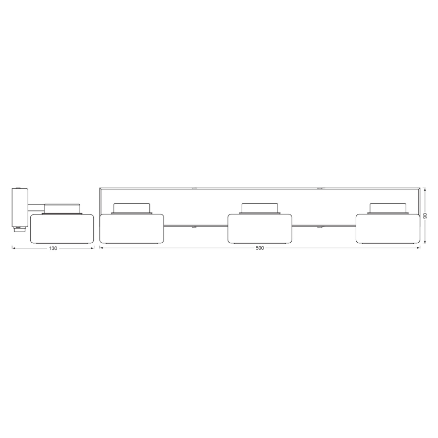 Ledvance-LED Vannas istabas sienas lampa ORBIS FLAME 3xLED/5,5W/230V IP44 hroms