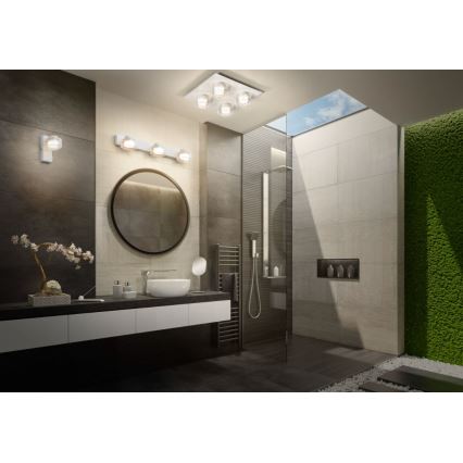 Ledvance - LED Vannas istabas sienas lampa ORBIS FLAME LED/5,5W/230V 3000/4000K IP44 balta