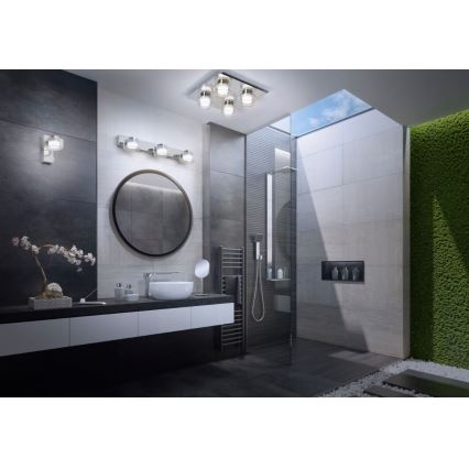 Ledvance - LED Vannas istabas sienas lampa ORBIS FLAME LED/5,5W/230V 3000/4000K IP44 hroms