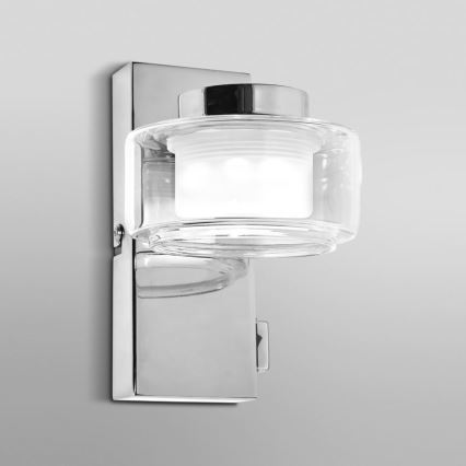 Ledvance - LED Vannas istabas sienas lampa ORBIS FLAME LED/5,5W/230V 3000/4000K IP44 hroms