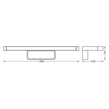 Ledvance - LED Vannas istabas spoguļa apgaismojums DISC BAR LED/7W/230V 3000/4000K IP44