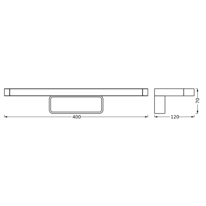 Ledvance - LED Vannas istabas spoguļa apgaismojums DISC BAR LED/7W/230V 3000/4000K IP44
