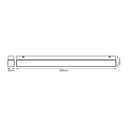 Ledvance - LED Vannas istabas spoguļa apgaismojums SQUARE LED/14W/230V IP44 3000/4000K CRI 90 Ra