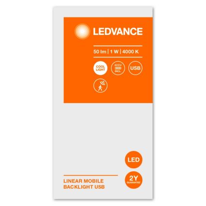 Ledvance - LED Virtuves zem skapīša gaismeklis ar sensoru MOBILE LED/1W/5V 20 cm