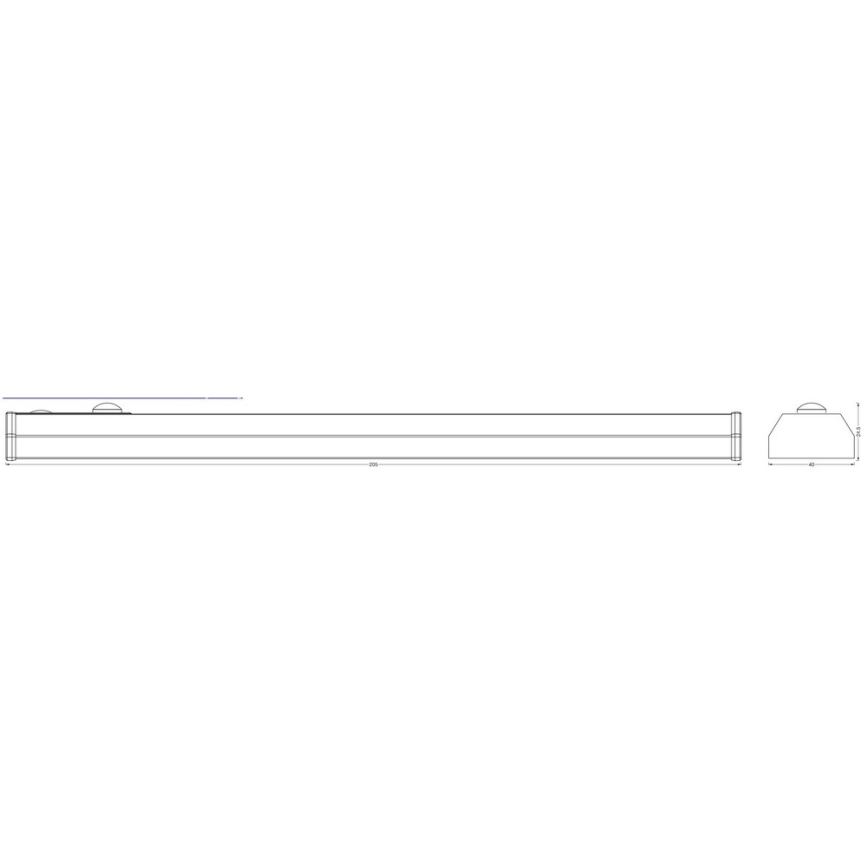 Ledvance - LED Virtuves zem skapīša gaismeklis ar sensoru MOBILE LED/1W/5V 20 cm