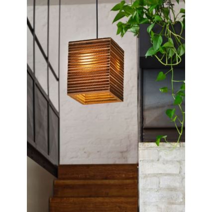 Ledvance - Lustra ar auklu DECOR CARDBOARD 1xE27/15W/230V 25x25 cm