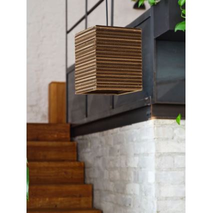 Ledvance - Lustra ar auklu DECOR CARDBOARD 1xE27/15W/230V 25x25 cm