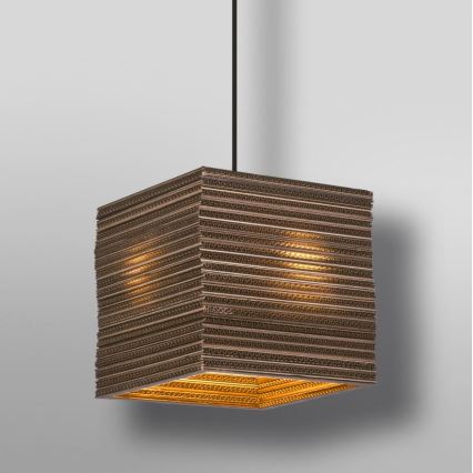 Ledvance - Lustra ar auklu DECOR CARDBOARD 1xE27/15W/230V 25x25 cm