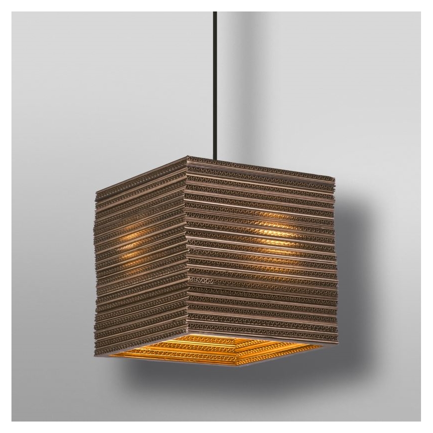 Ledvance - Lustra ar auklu DECOR CARDBOARD 1xE27/15W/230V 25x25 cm