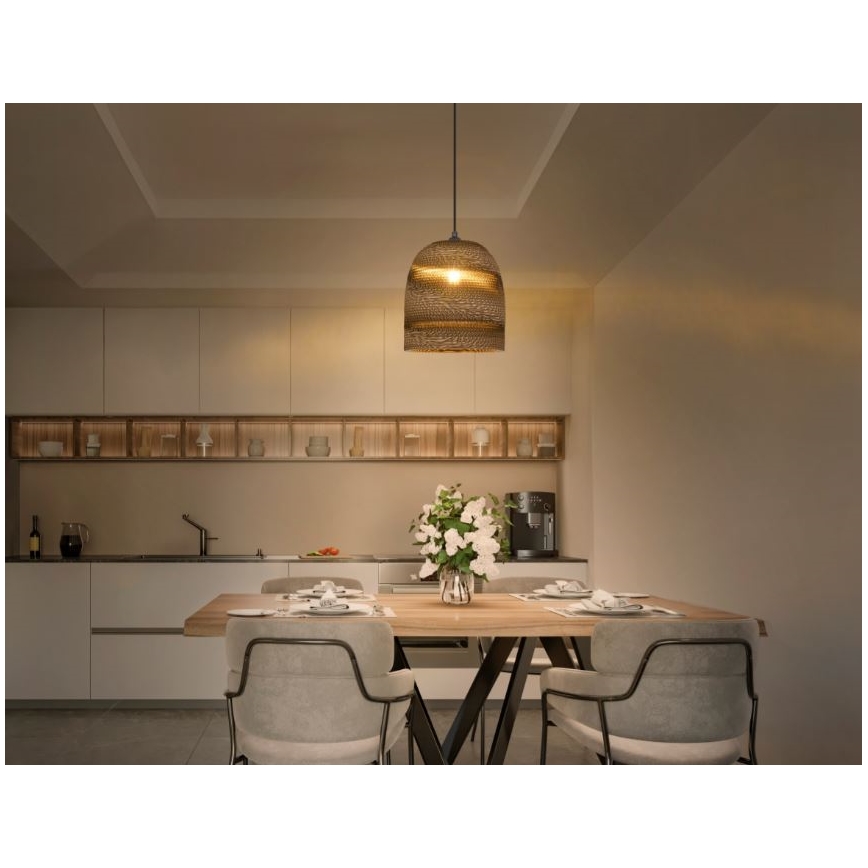 Ledvance - Lustra ar auklu DECOR CARDBOARD 1xE27/15W/230V d. 25 cm