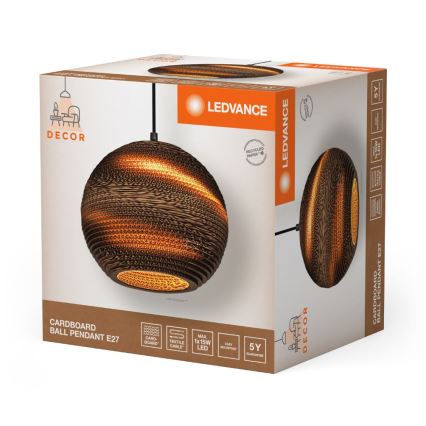 Ledvance - Lustra ar auklu DECOR CARDBOARD 1xE27/15W/230V d. 26 cm