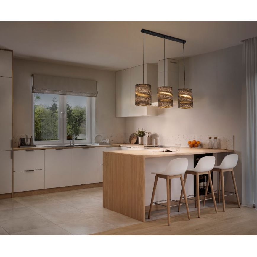 Ledvance - Lustra ar auklu DECOR CARDBOARD 3xE27/15W/230V