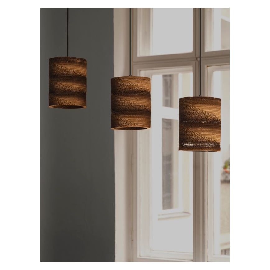 Ledvance - Lustra ar auklu DECOR CARDBOARD 3xE27/15W/230V