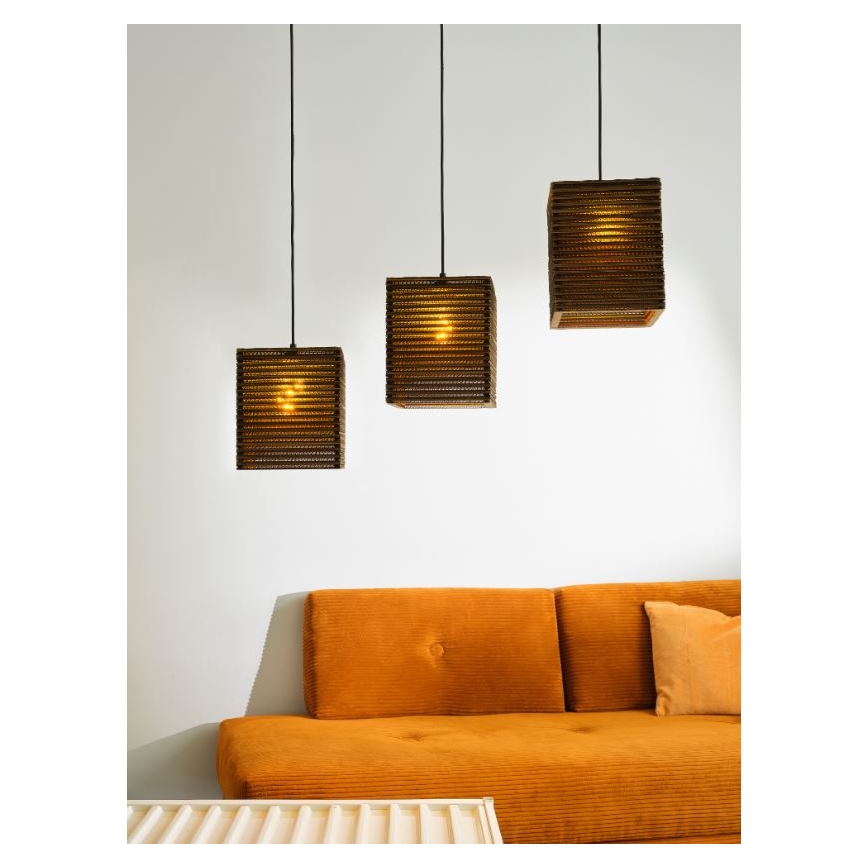 Ledvance - Lustra ar auklu DECOR CARDBOARD 3xE27/15W/230V