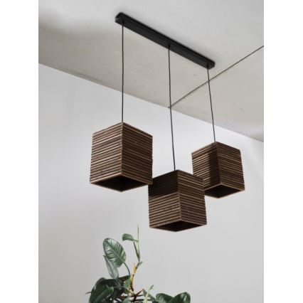 Ledvance - Lustra ar auklu DECOR CARDBOARD 3xE27/15W/230V