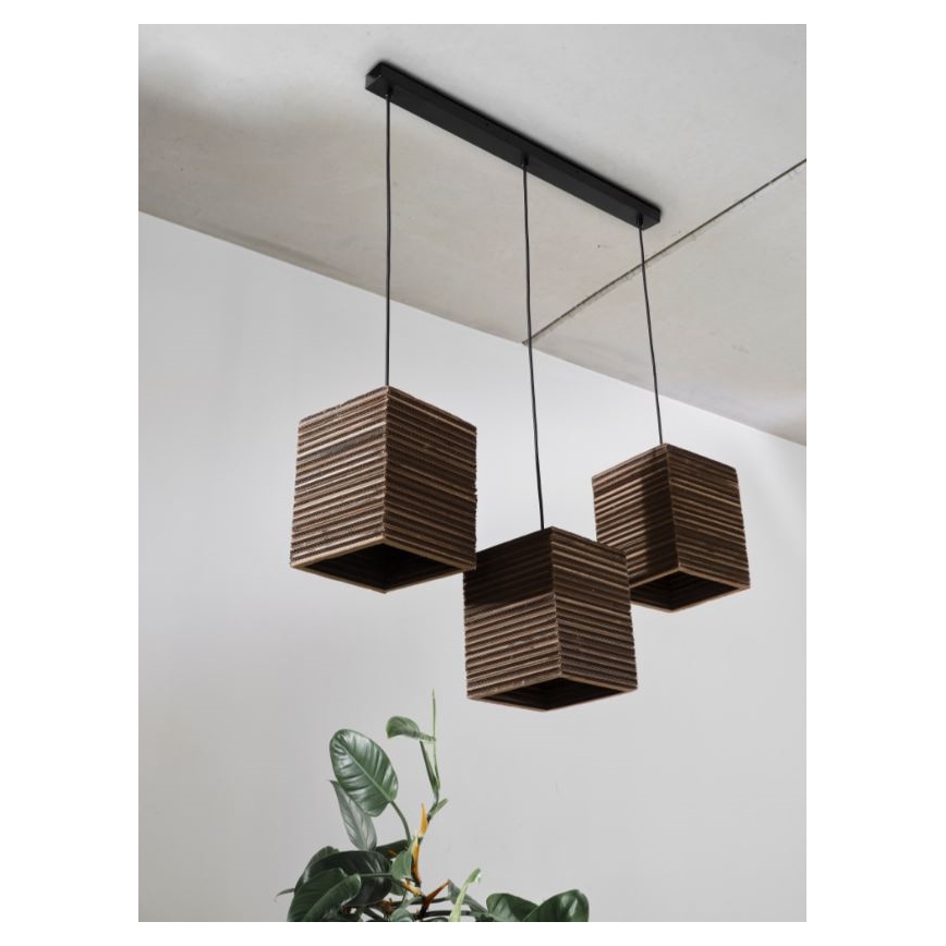 Ledvance - Lustra ar auklu DECOR CARDBOARD 3xE27/15W/230V