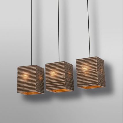 Ledvance - Lustra ar auklu DECOR CARDBOARD 3xE27/15W/230V