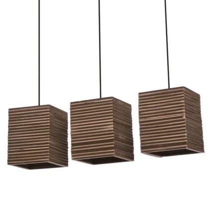 Ledvance - Lustra ar auklu DECOR CARDBOARD 3xE27/15W/230V
