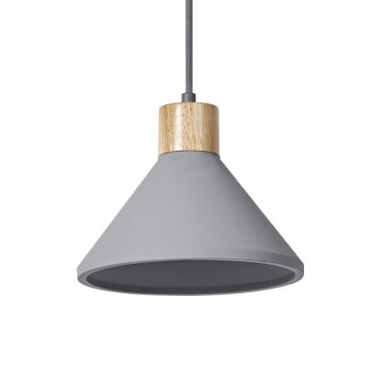 Ledvance - Lustra ar auklu DECOR CONCRETE 1xE27/15W/230V d. 22 cm betons pelēka