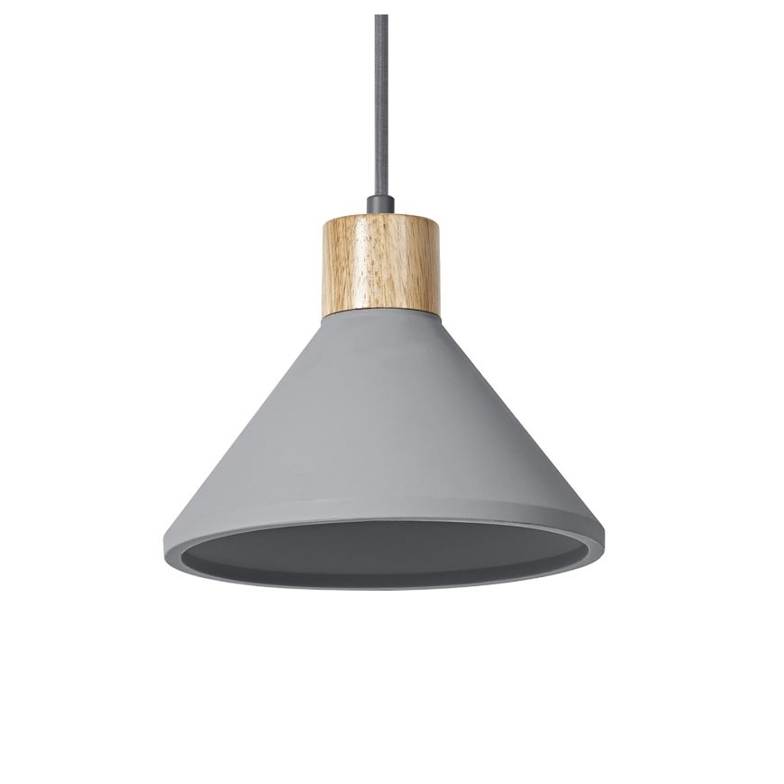 Ledvance - Lustra ar auklu DECOR CONCRETE 1xE27/15W/230V d. 22 cm betons pelēka