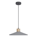 Ledvance - Lustra ar auklu DECOR CONCRETE 1xE27/15W/230V d. 32 cm betons pelēka