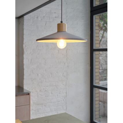 Ledvance - Lustra ar auklu DECOR CONCRETE 1xE27/15W/230V d. 32 cm betons pelēka