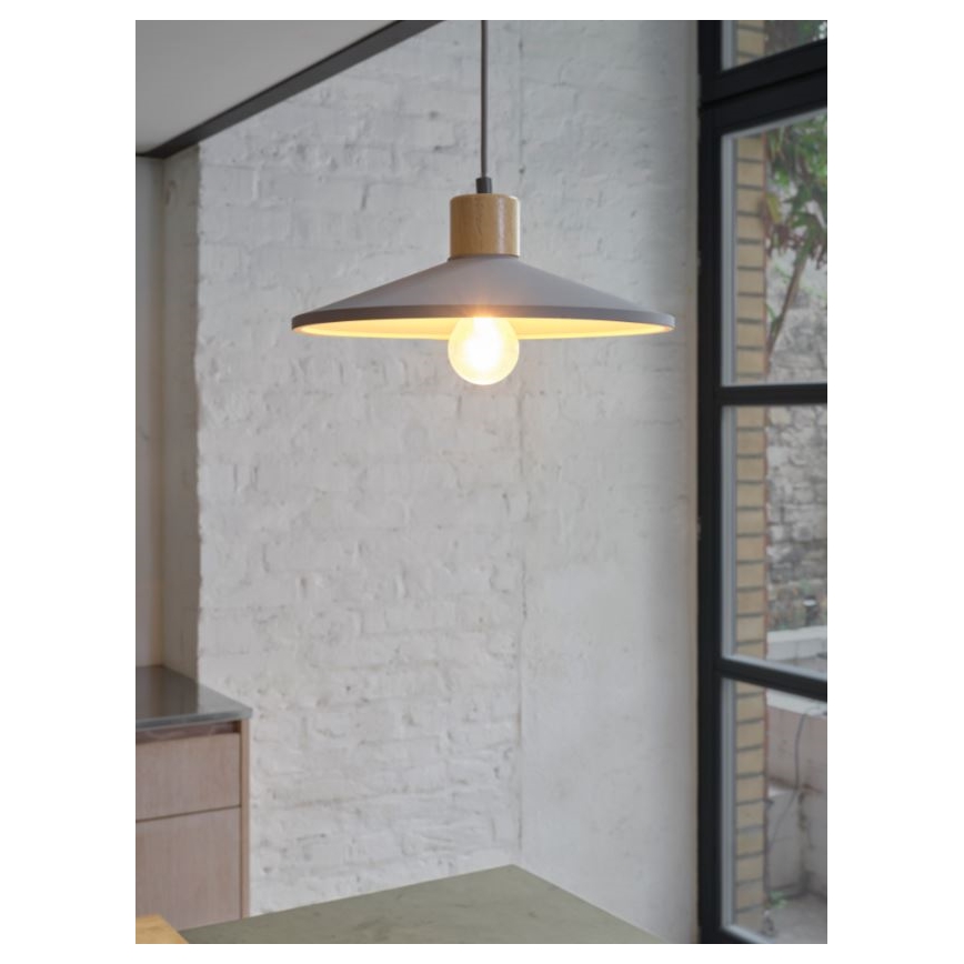 Ledvance - Lustra ar auklu DECOR CONCRETE 1xE27/15W/230V d. 32 cm betons pelēka
