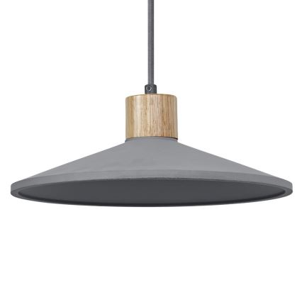 Ledvance - Lustra ar auklu DECOR CONCRETE 1xE27/15W/230V d. 32 cm betons pelēka