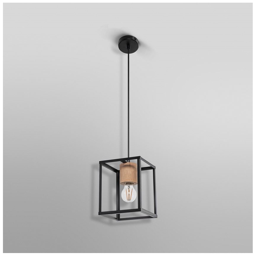 Ledvance - Lustra ar auklu DECOR NAIROBI 1xE27/15W/230V gumijkoks