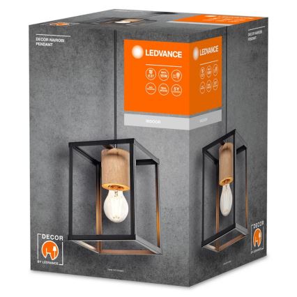 Ledvance - Lustra ar auklu DECOR NAIROBI 1xE27/15W/230V gumijkoks