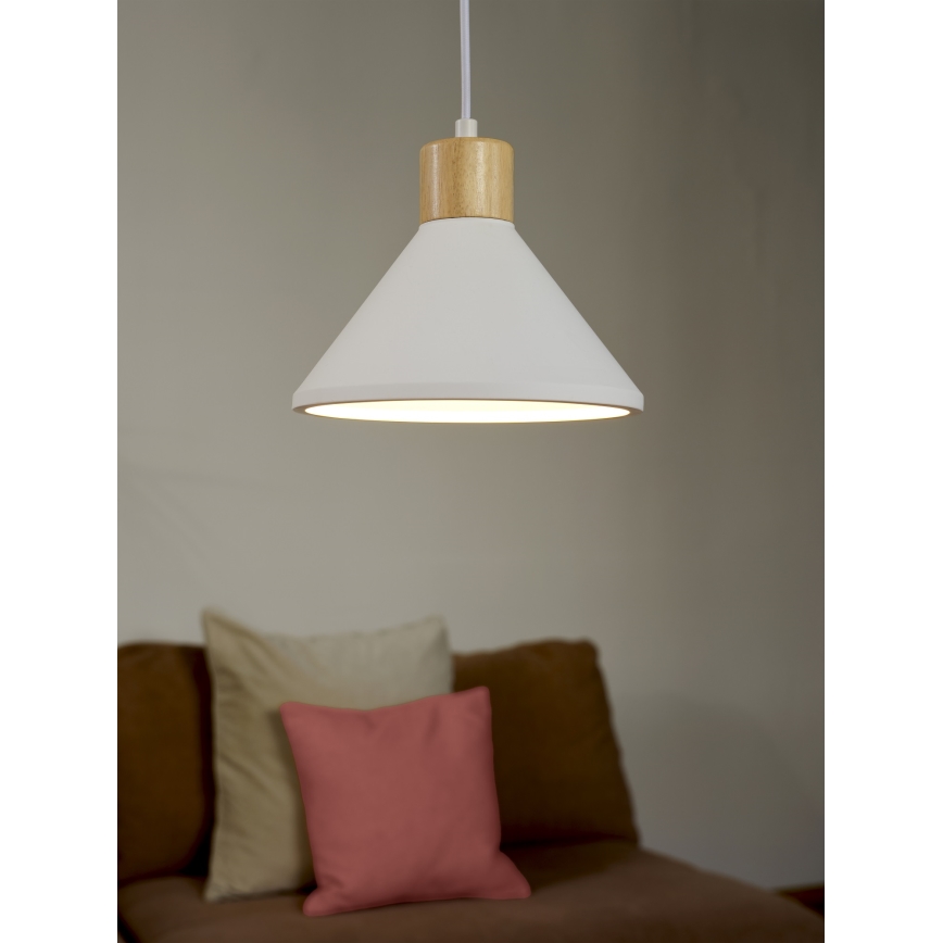 Ledvance - Lustra ar auklu DECOR PLASTER 1xE27/25W/230V d. 22 cm ģipsis balta