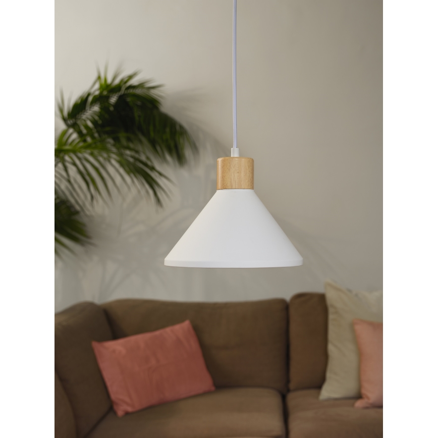 Ledvance - Lustra ar auklu DECOR PLASTER 1xE27/25W/230V d. 22 cm ģipsis balta