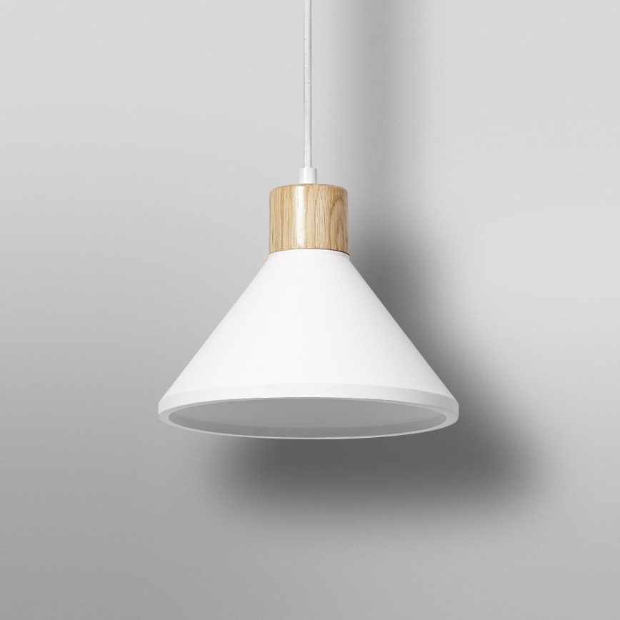 Ledvance - Lustra ar auklu DECOR PLASTER 1xE27/25W/230V d. 22 cm ģipsis balta