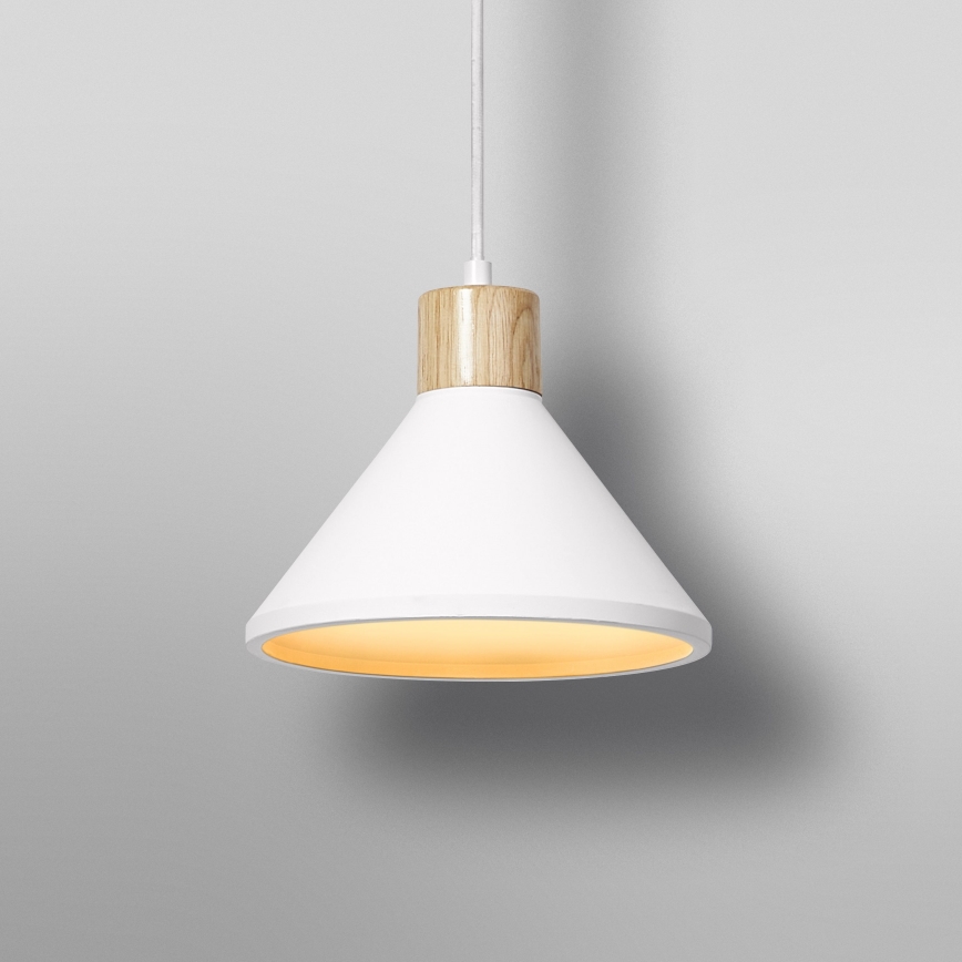 Ledvance - Lustra ar auklu DECOR PLASTER 1xE27/25W/230V d. 22 cm ģipsis balta