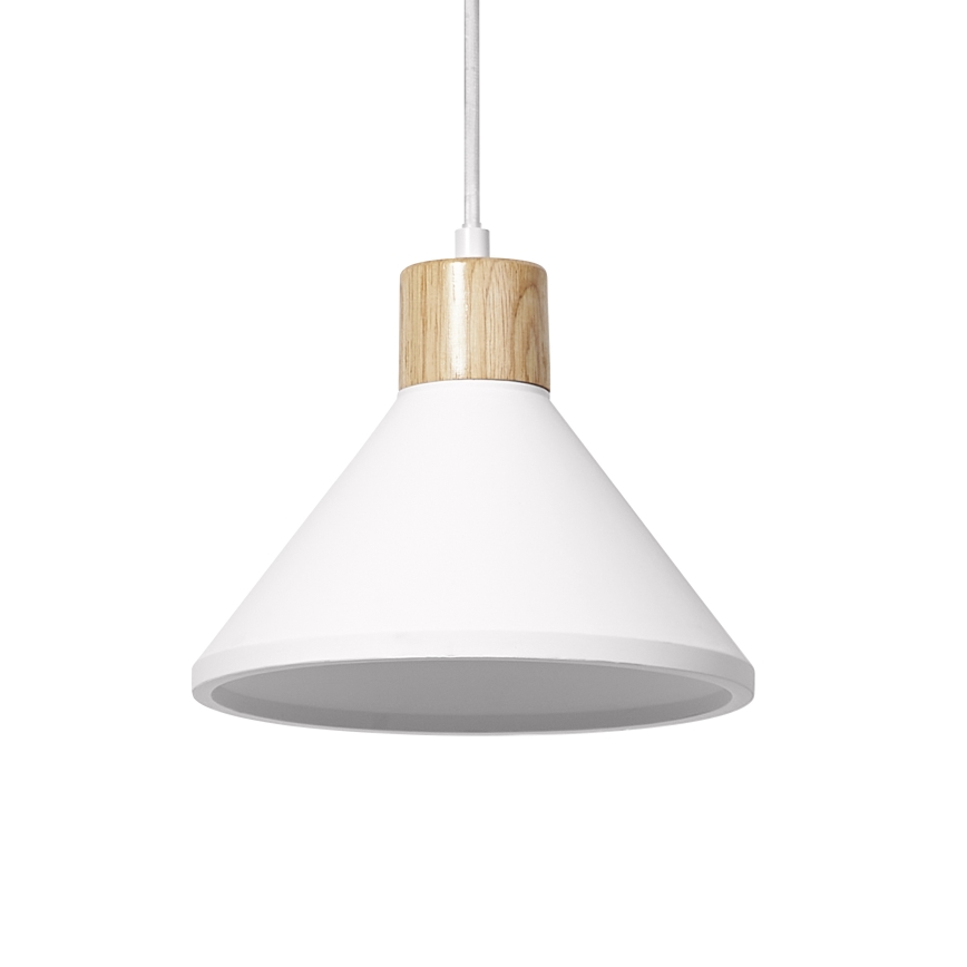 Ledvance - Lustra ar auklu DECOR PLASTER 1xE27/25W/230V d. 22 cm ģipsis balta