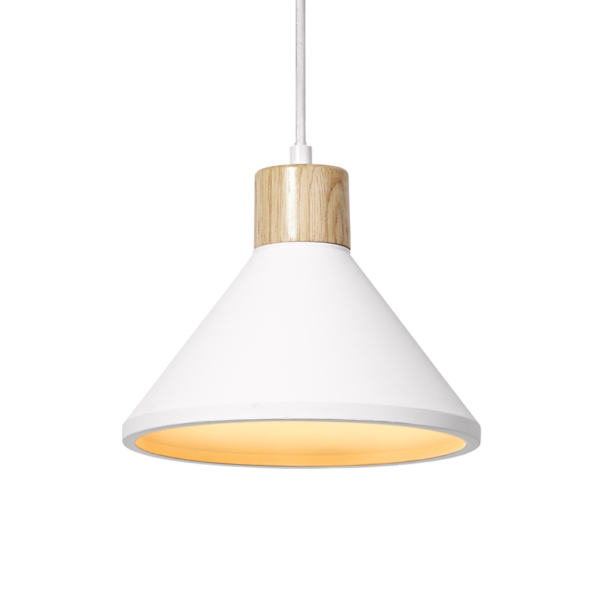 Ledvance - Lustra ar auklu DECOR PLASTER 1xE27/25W/230V d. 22 cm ģipsis balta