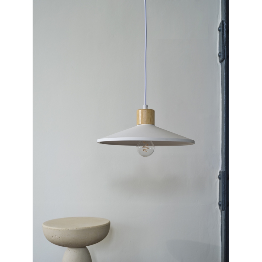 Ledvance - Lustra ar auklu DECOR PLASTER 1xE27/25W/230V d. 32 cm ģipsis balta