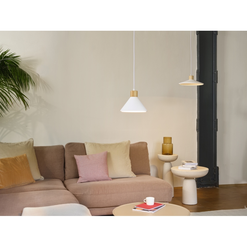 Ledvance - Lustra ar auklu DECOR PLASTER 1xE27/25W/230V d. 32 cm ģipsis balta