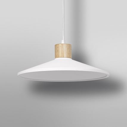 Ledvance - Lustra ar auklu DECOR PLASTER 1xE27/25W/230V d. 32 cm ģipsis balta