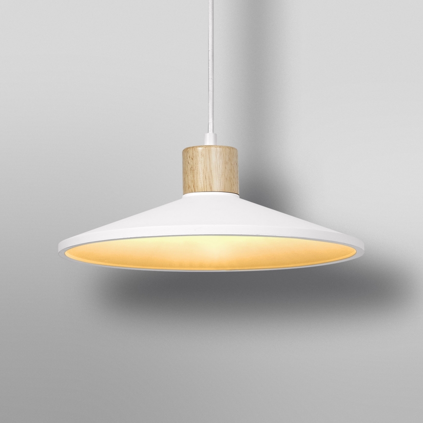 Ledvance - Lustra ar auklu DECOR PLASTER 1xE27/25W/230V d. 32 cm ģipsis balta
